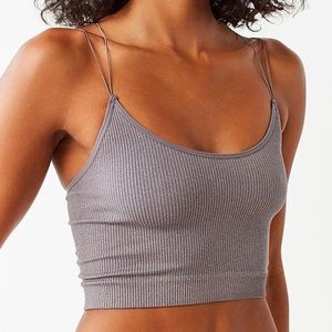 Urban Outfitters Grey Sparkle Seamless Tank
